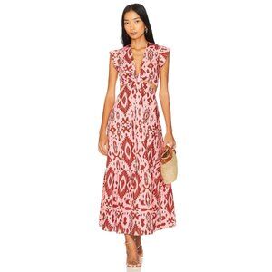 Steve Madden Got Your Batik Dress in Burnt Umber Medium New Womens Gown Maxi